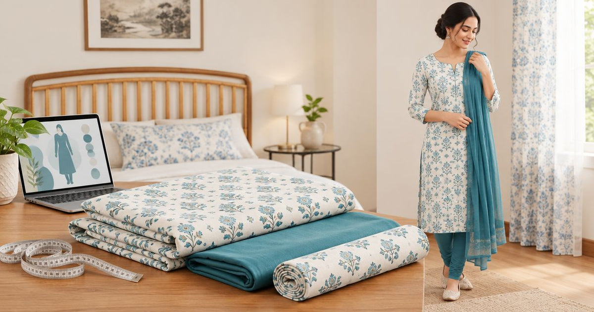 How much cotton churidar material do you need?