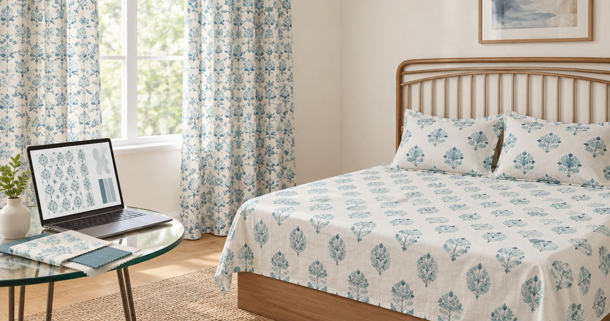 How to calculate curtain fabric for matching pattern repeats