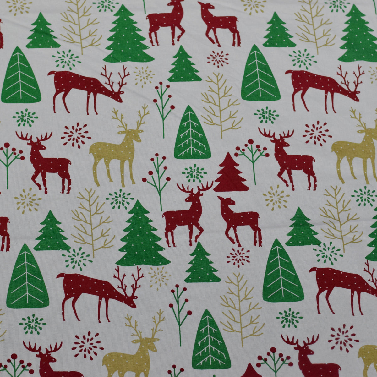 75cm Christmas Tree Skirt – Reindeer & Pine Tree Print – Nushio by Pulpel