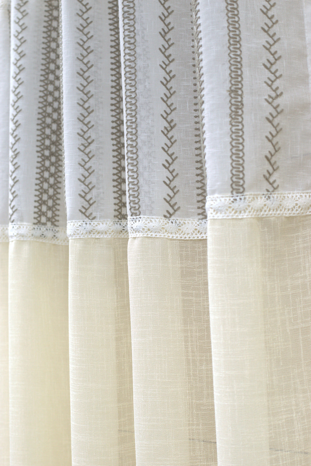 Semi Linen Door Curtain 4x7 ft – Textured Fabric for Living Room & Bedroom | Nushio