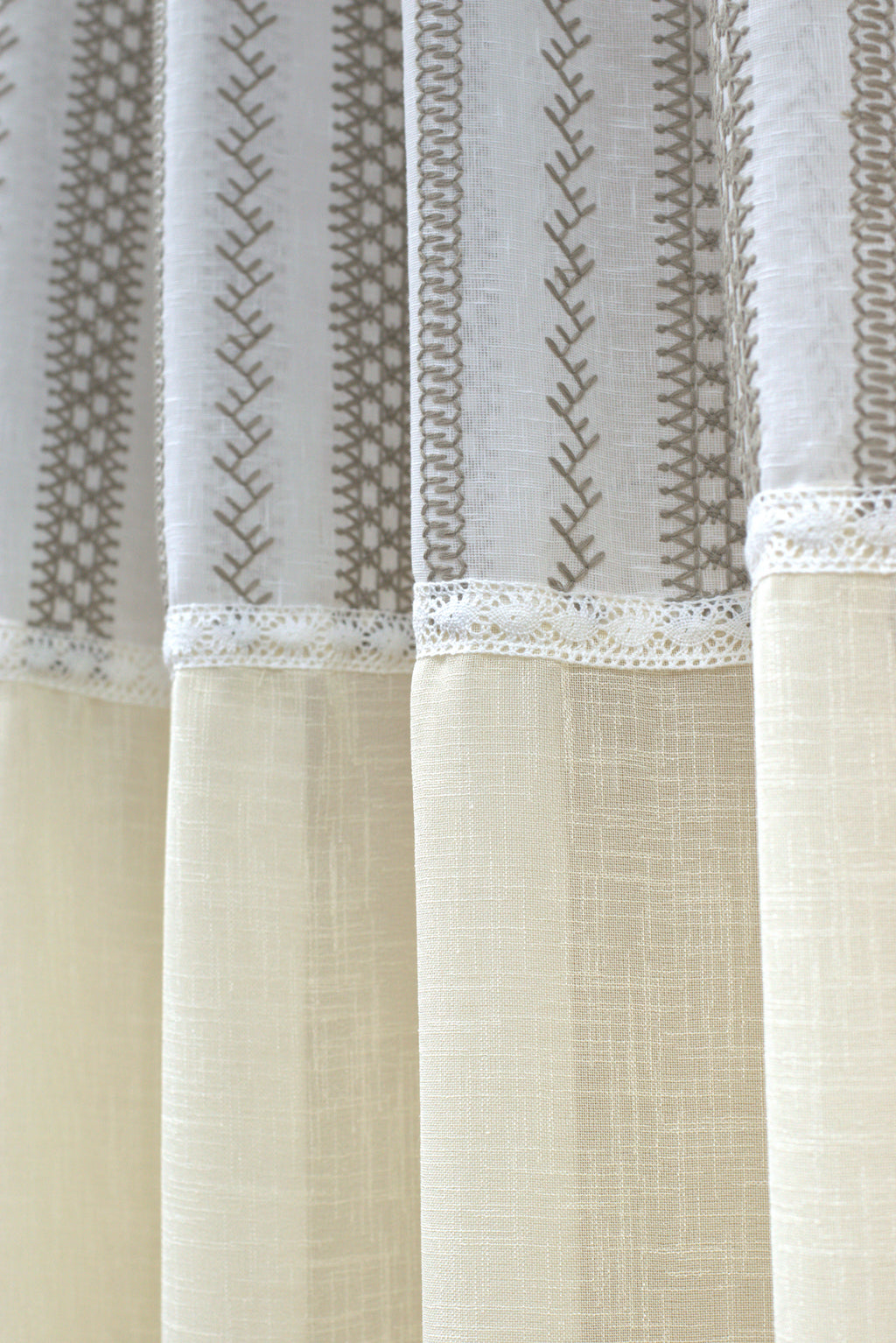 Semi Linen Door Curtain 4x7 ft – Textured Fabric for Living Room & Bedroom | Nushio