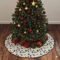 75cm Christmas Tree Skirt – Reindeer & Pine Tree Print – Nushio by Pulpel