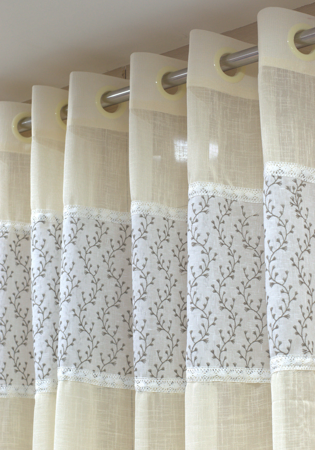 Semi Linen Door Curtain 4×7 ft