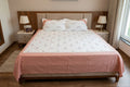 King Size Floral Cotton Bedspread Set with 2 Pillow Covers – White & Blush Pink | 98" x 106"