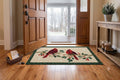 Winter Cardinal Birds Printed Floor Mat – 70 x 40 cm | Decorative Home &amp; Door Mat