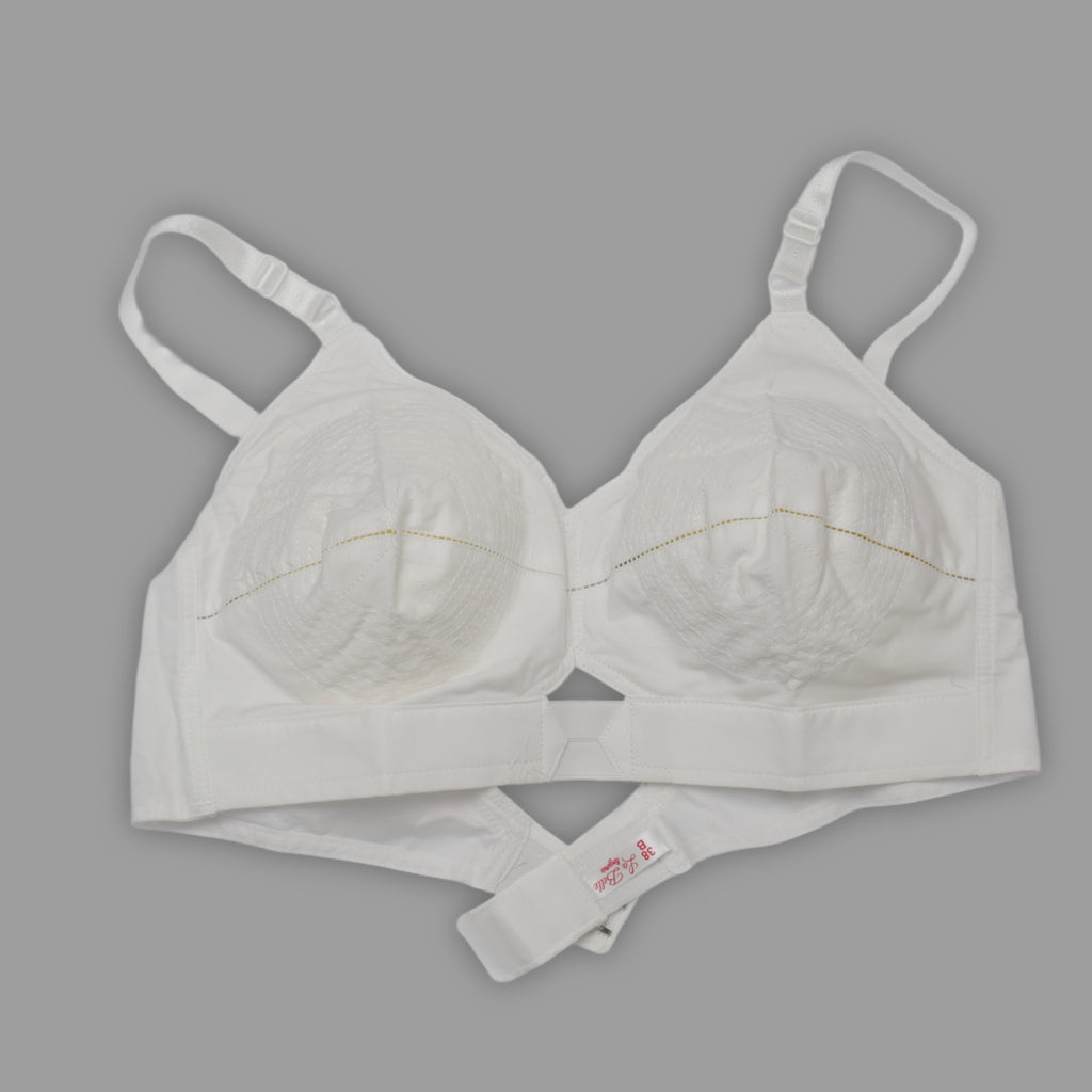 Fit Non-Wired Cotton Bra Set of 2 (Beige & White)