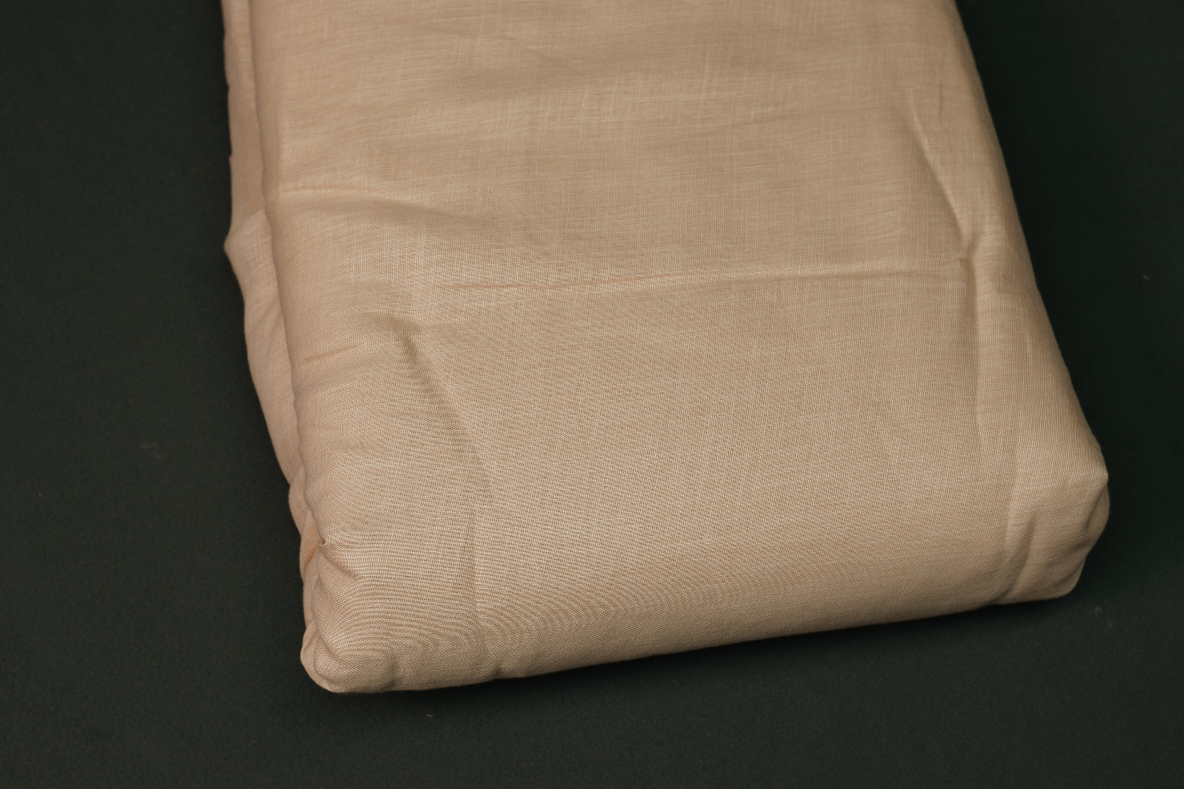 Elegant Semi Linen Dress Material Set with Embroidered Top & Plain Bottom – 44" Width