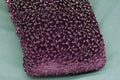 Elegant Wine Purple Velvet Dress Material with Delicate Embroidery – 44" Width (Top 2.5 m)