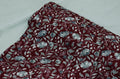 Premium Maroon & Sage Floral Printed Rayon Fabric | 44" Width