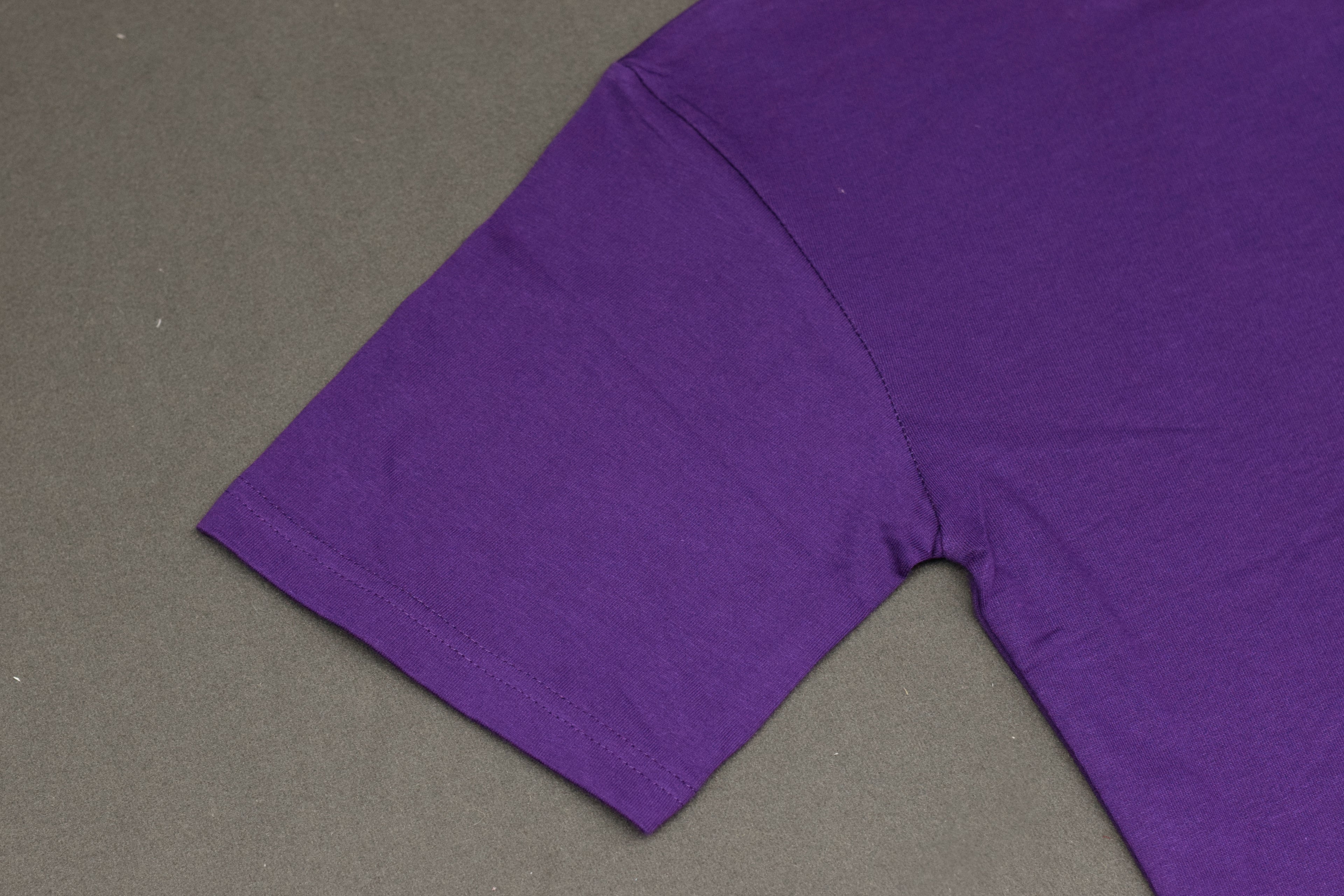 Men’s Solid Purple Cotton T-Shirt – Classic Crew Neck Casual Wear