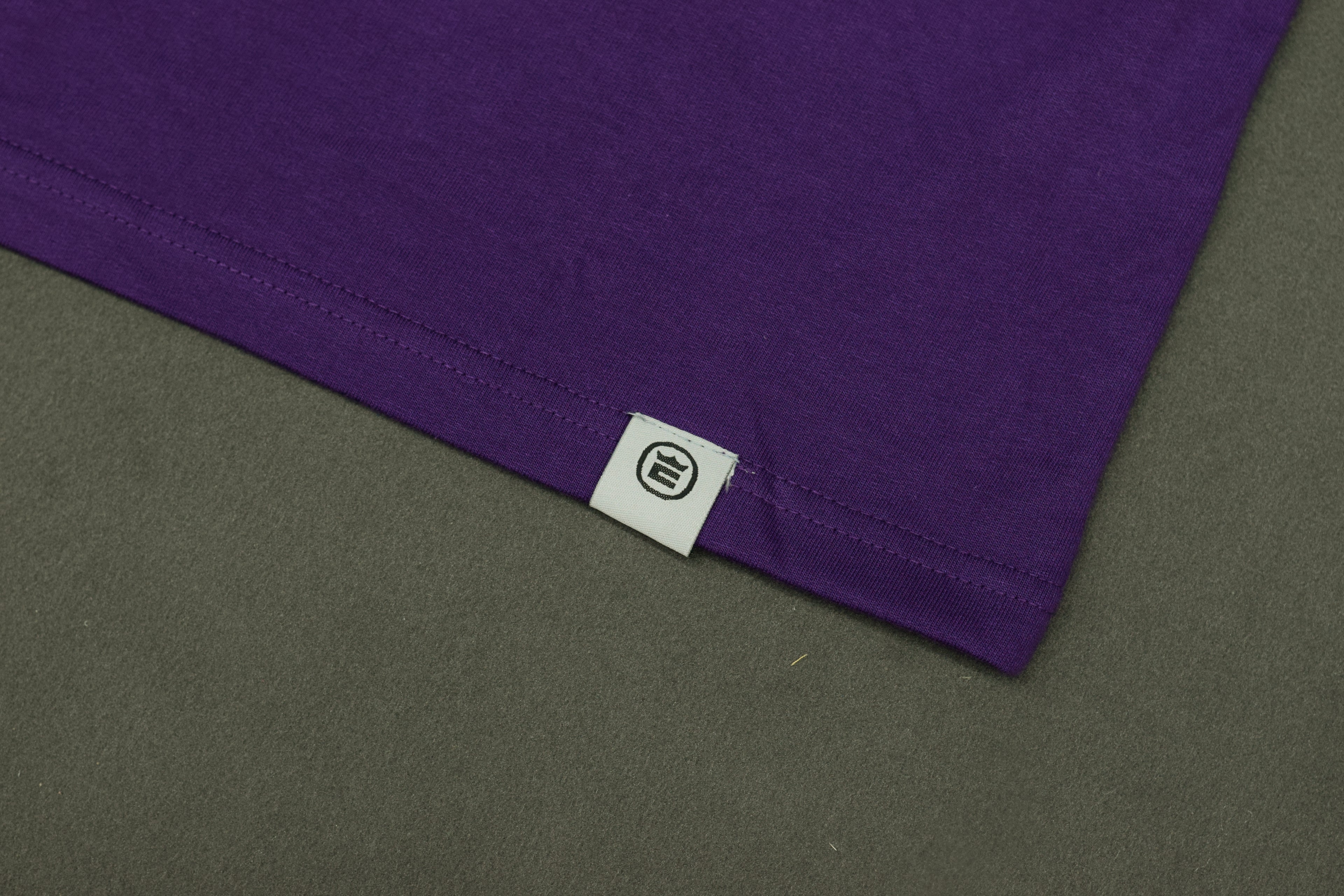 Men’s Solid Purple Cotton T-Shirt – Classic Crew Neck Casual Wear
