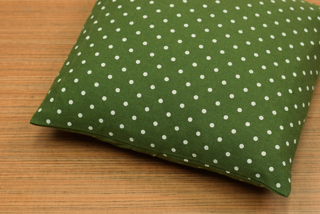 Green Polka Dot Cushion Cover – 16 x 16 Inches | Set of 1 or 2 – Nushio by Pulpel