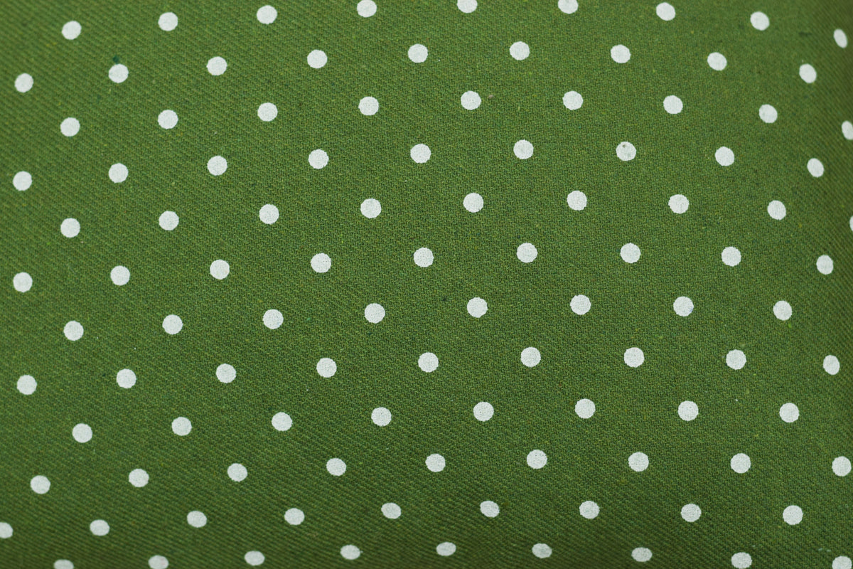 Green Polka Dot Cushion Cover – 16 x 16 Inches | Set of 1 or 2 – Nushio by Pulpel