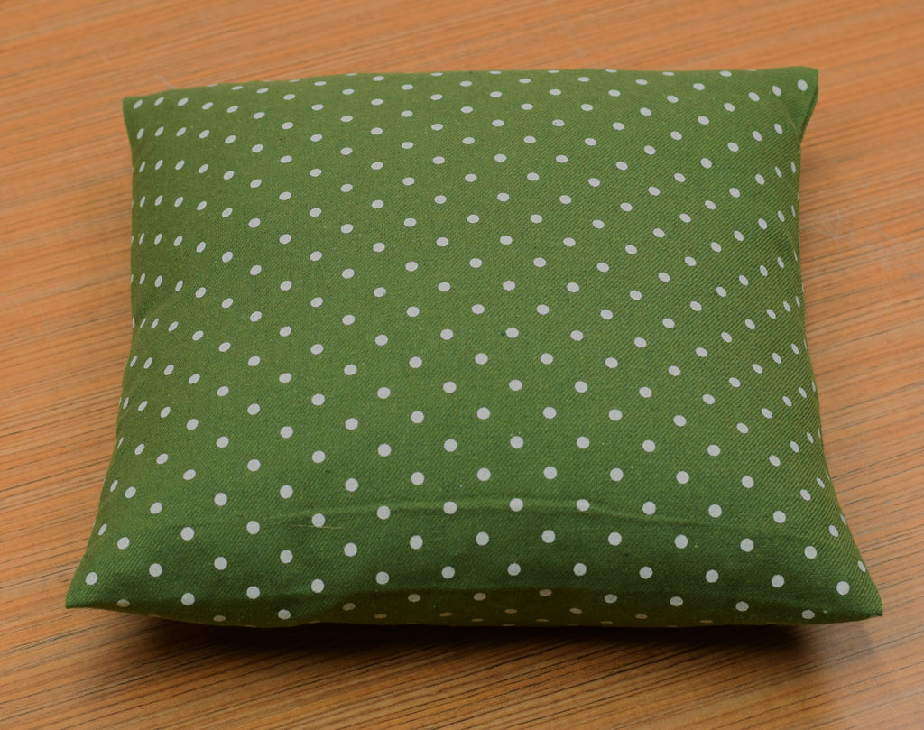 Green Polka Dot Cushion Cover – 16 x 16 Inches | Set of 1 or 2 – Nushio by Pulpel