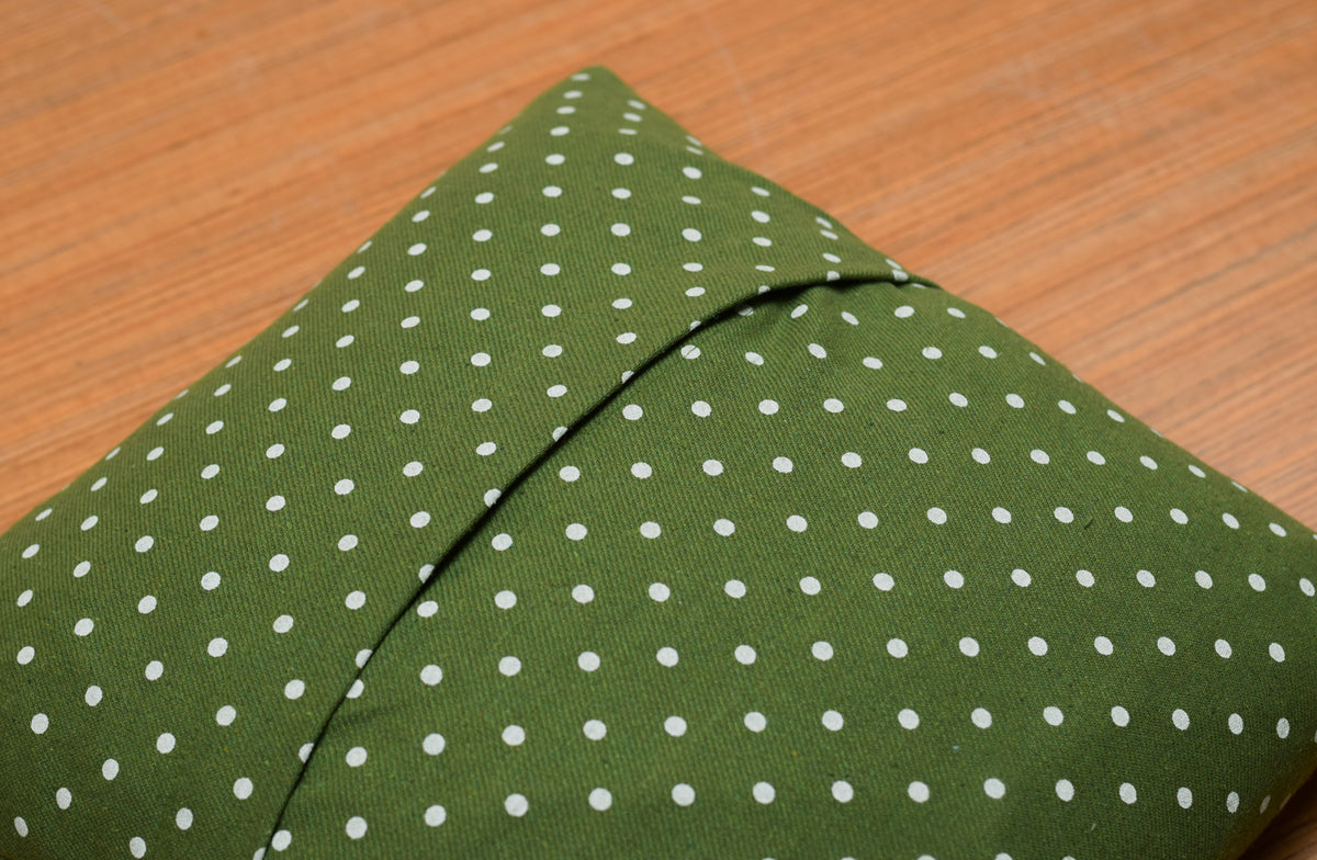Green Polka Dot Cushion Cover – 16 x 16 Inches | Set of 1 or 2 – Nushio by Pulpel