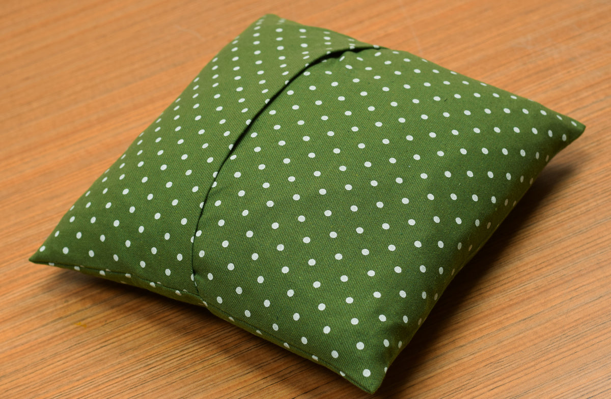 Green Polka Dot Cushion Cover – 16 x 16 Inches | Set of 1 or 2 – Nushio by Pulpel