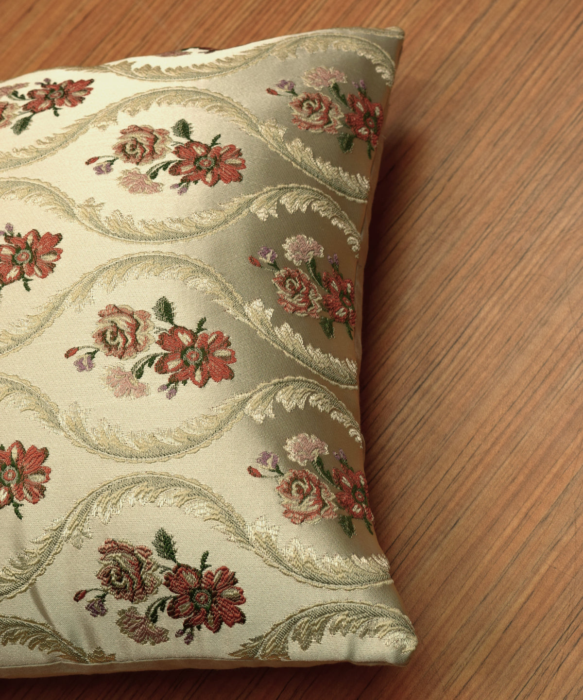 Floral Jacquard Cushion Covers – Set of 5 | Elegant Decorative Sofa Cushion Covers