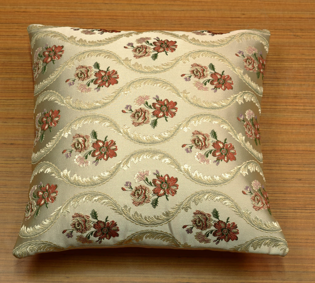 Floral Jacquard Cushion Covers – Set of 5 | Elegant Decorative Sofa Cushion Covers