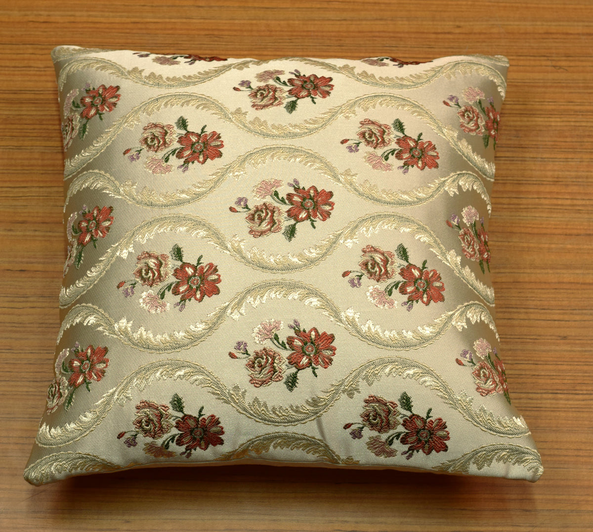 Floral Jacquard Cushion Covers – Set of 5 | Elegant Decorative Sofa Cushion Covers