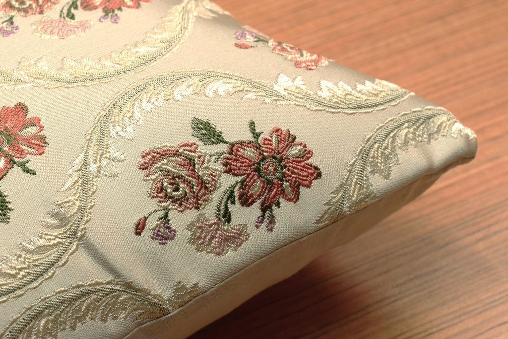 Floral Jacquard Cushion Covers – Set of 5 | Elegant Decorative Sofa Cushion Covers