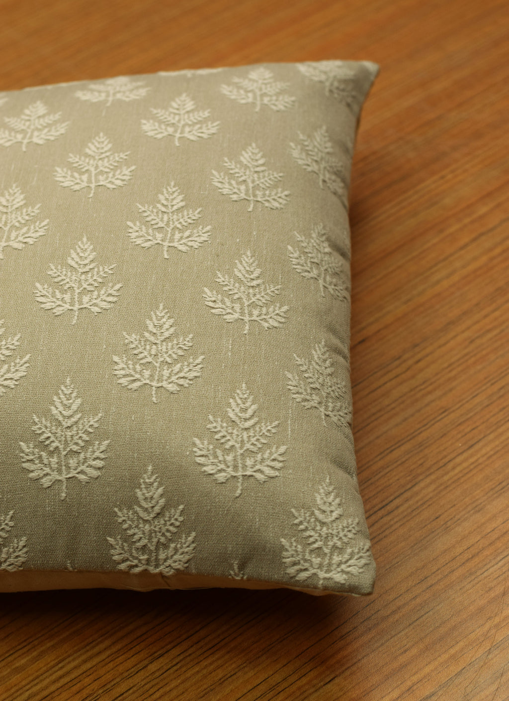 Elegant Beige Embroidered Cushion Covers – Set of 5