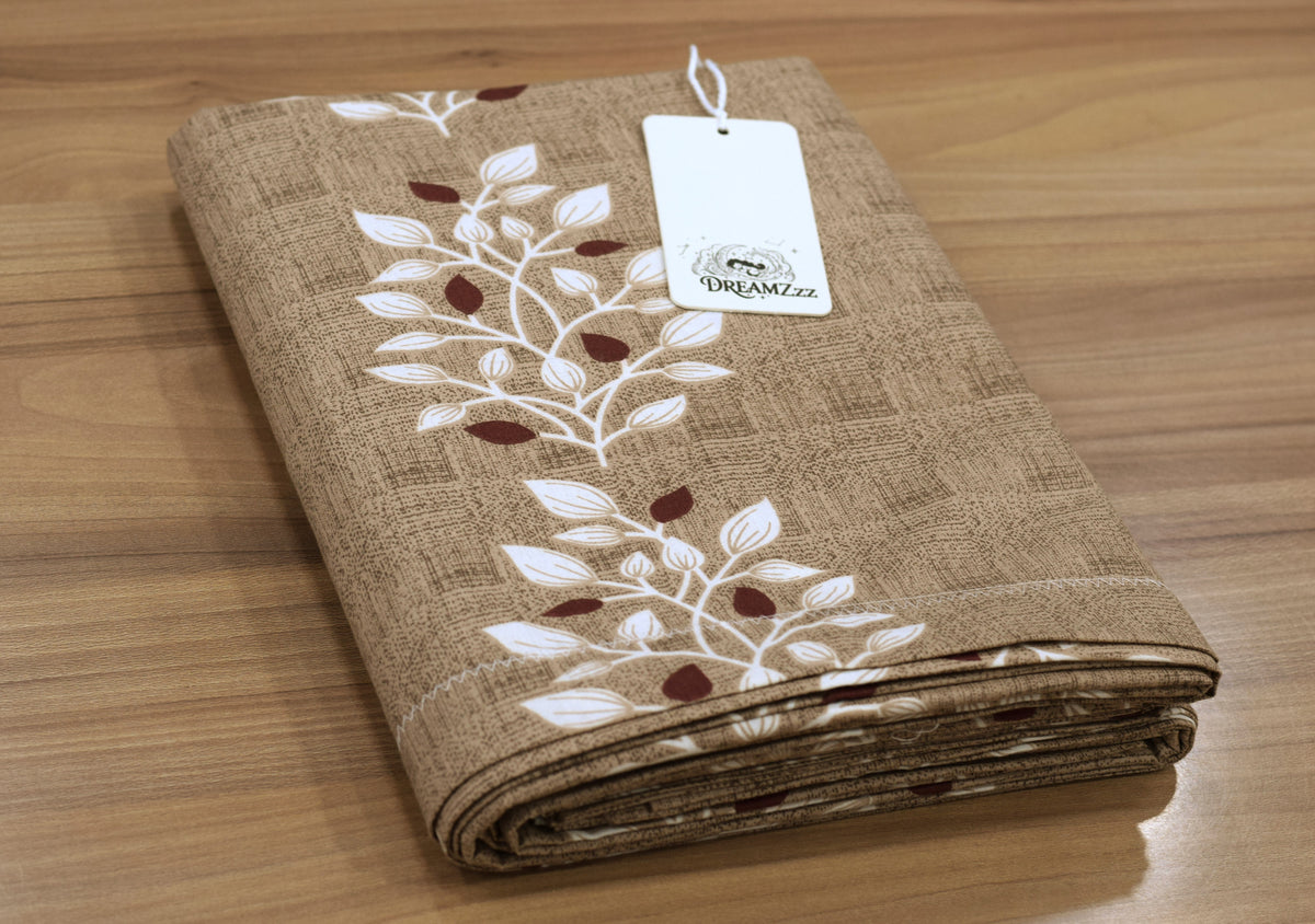 Queen Size  Bedspread – Elegant Floral Printed Bed Cover with Matching Pillow Covers