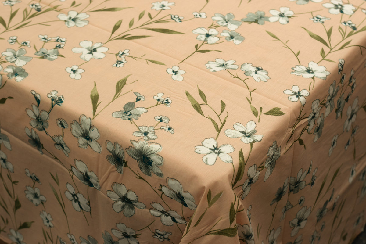 Floral Print Cotton Blend Queen Size Bedsheet – 90 × 100 Inches