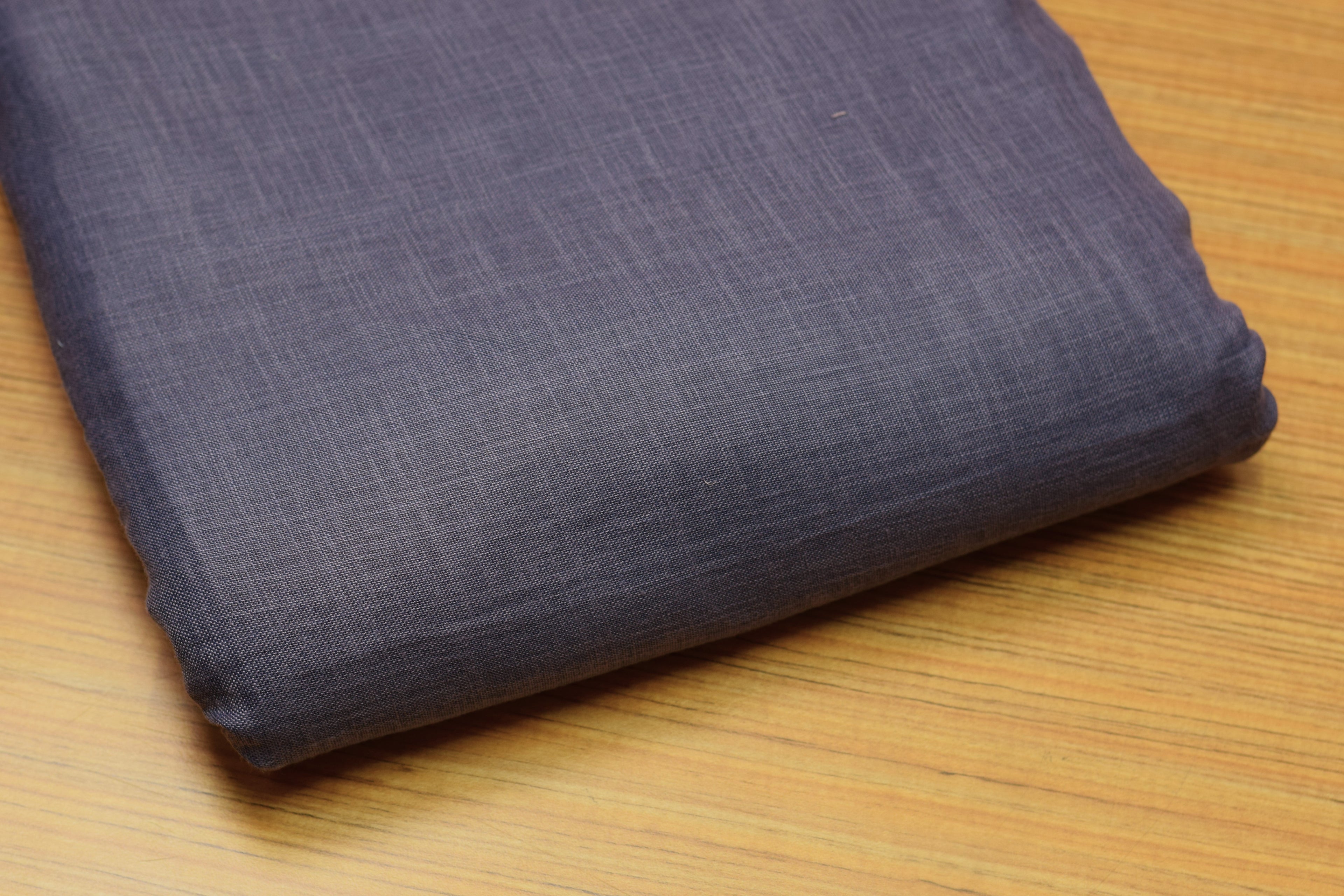 Dusty Purple Semi Linen Dress Material Set | Top & Bottom Fabric | 44" Width