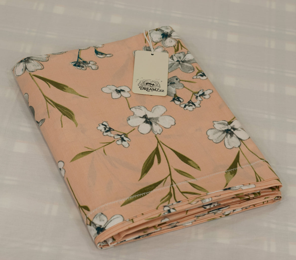 Floral Print Cotton Blend Queen Size Bedsheet – 90 × 100 Inches