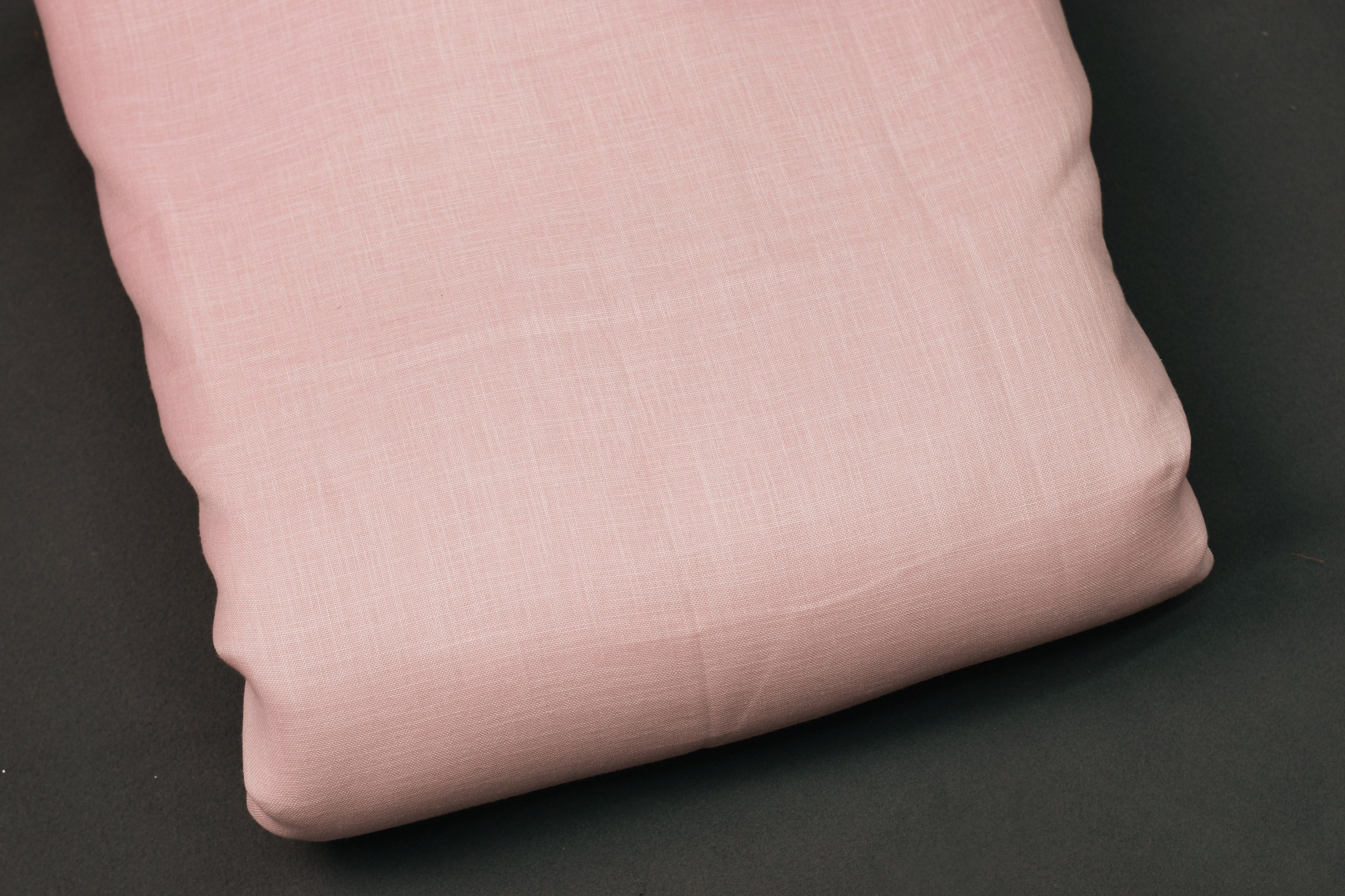 Elegant Dusty Pink Semi Linen Dress Material Set – 44” Width Top &amp; Bottom