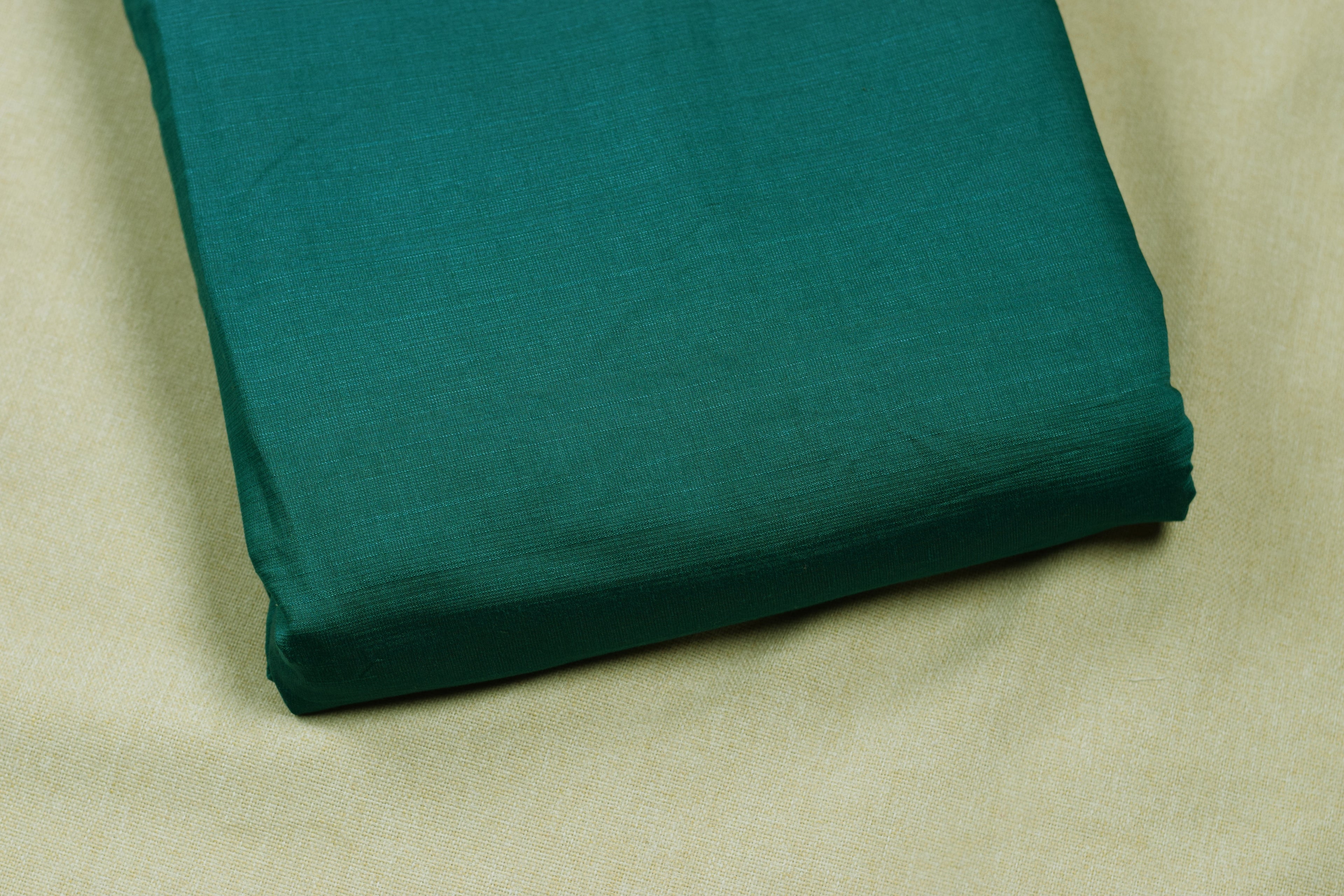 Elegant Teal Vatican Silk Printed Dress Material Set | Top & Bottom Fabric (56" Width)