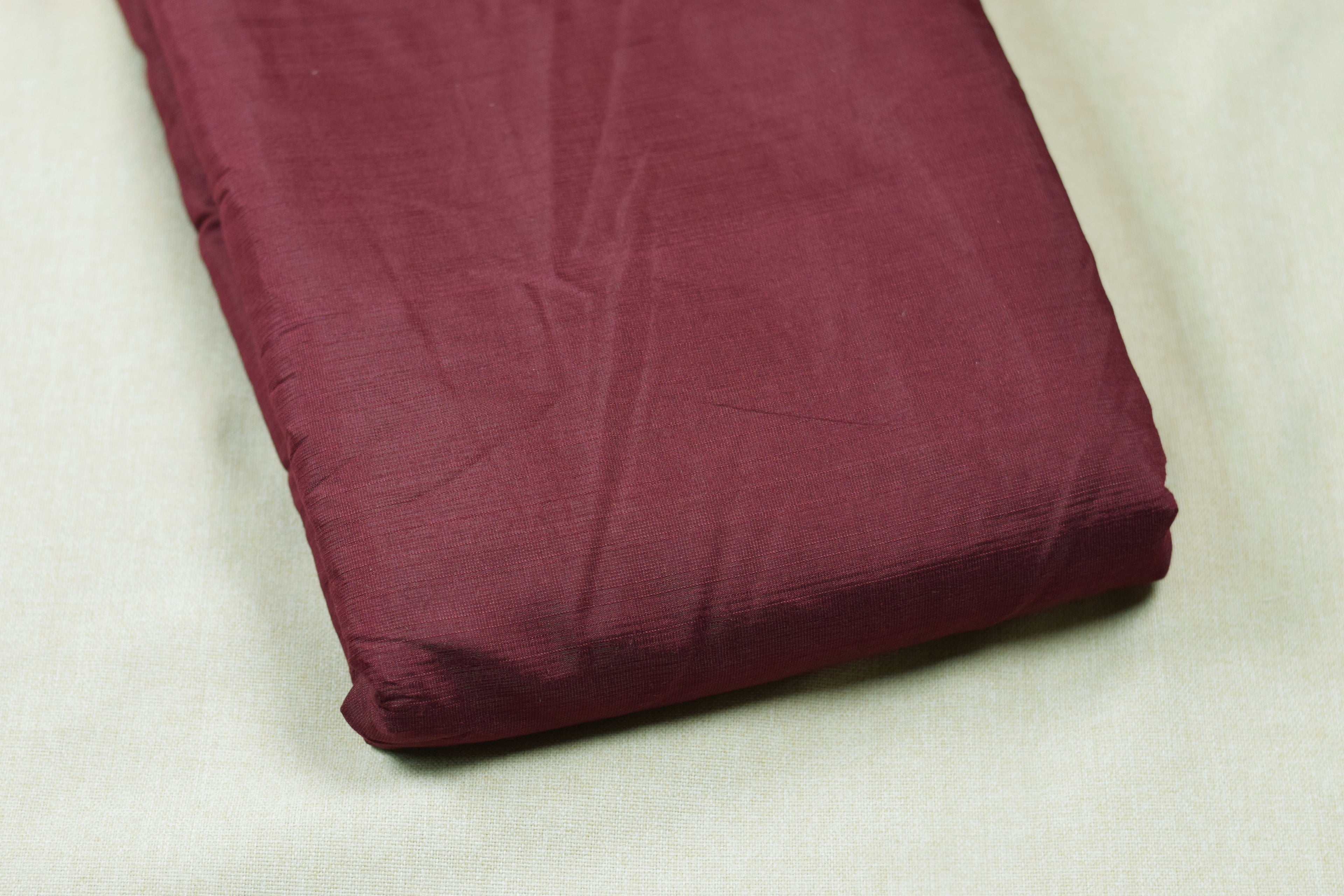 Maroon Floral Vatican Silk Dress Material Set | Unstitched Top & Bottom Fabric (56" Width)