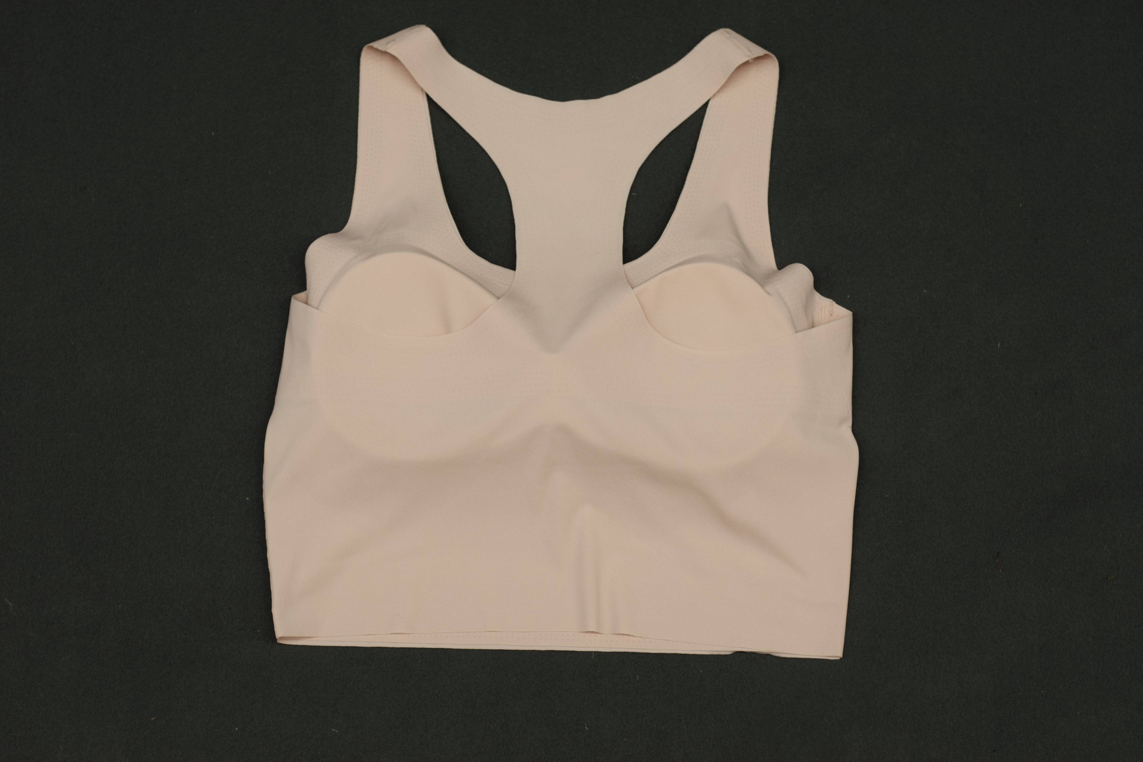 Women’s Seamless Padded Sports Bra – Racerback Yoga & Workout Bra (Skin Beige)
