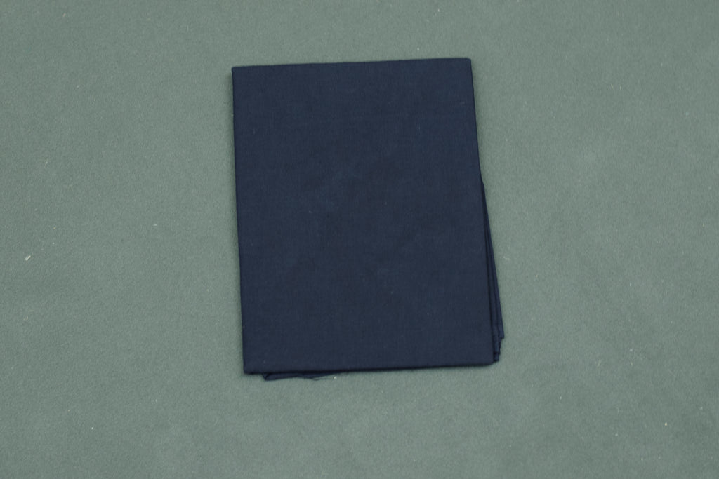 Midnight Navy Floral Modal Silk Churidar Material Set