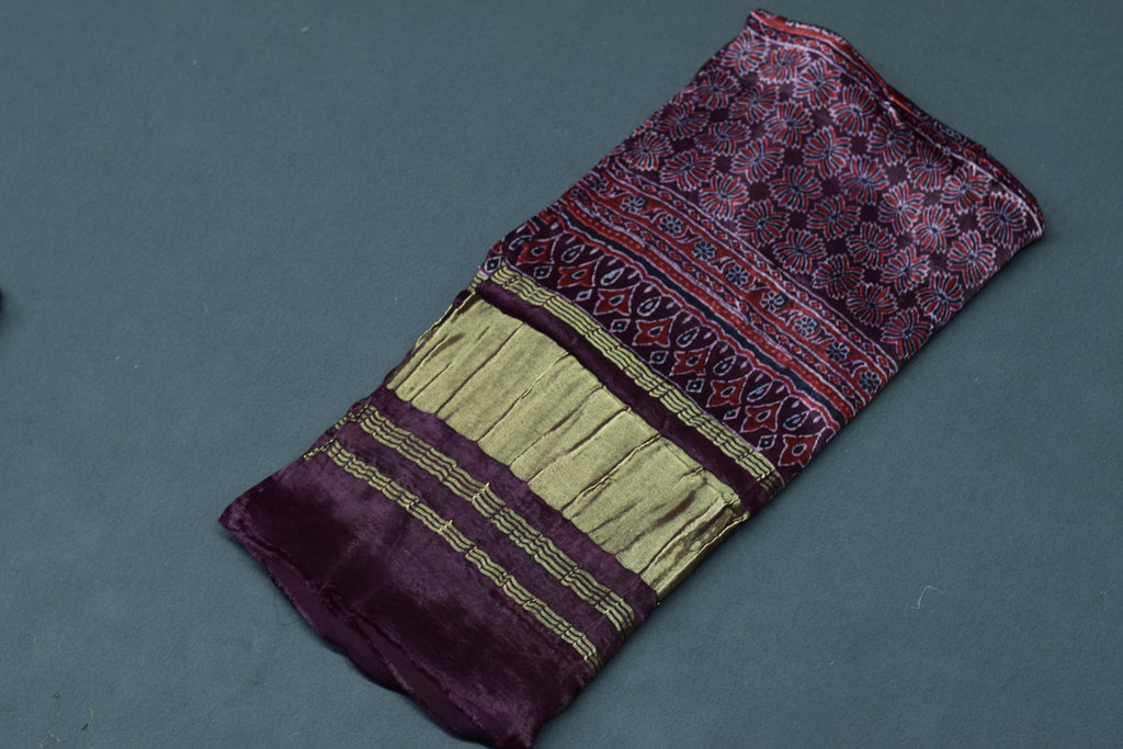Plum Royale Modal Silk Churidar Material Set