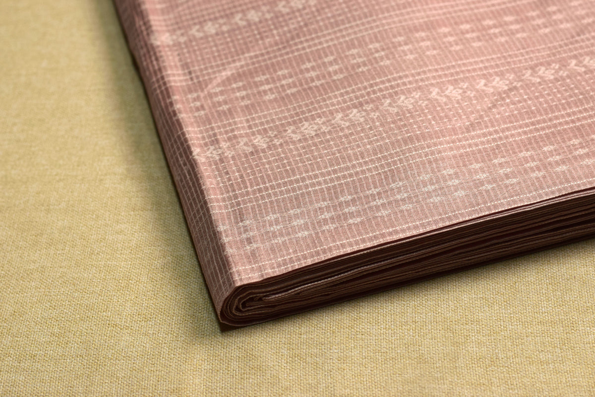 Semi Tasar Silk Dress Material – Elegant Woven Design | 2.75 Meters