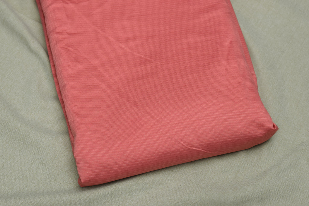 Berlin Silk Embroidered Dress Material Set – Peach Pink | Top & Bottom Fabric | 56" Width