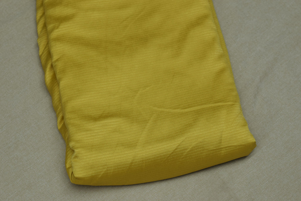 Mustard Bloom Berlin Silk Dress Material Set