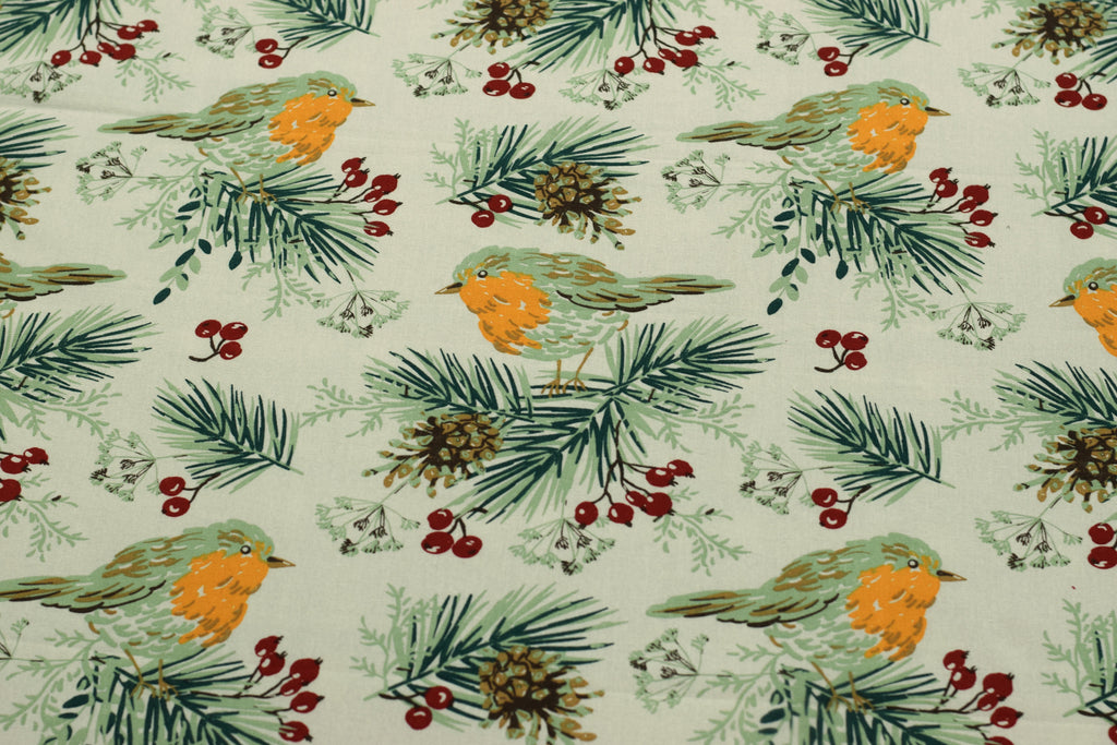 King Size Cotton Bedspread with 2 Pillow Covers | Floral & Bird Print | Maroon Border | Bedding
