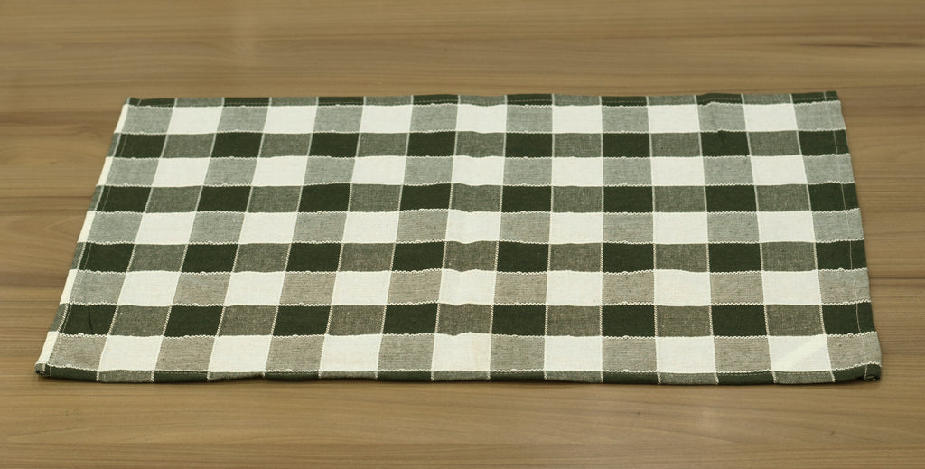 Checkered Kitchen Towels Set of 3 | Cotton Kitchen Towels