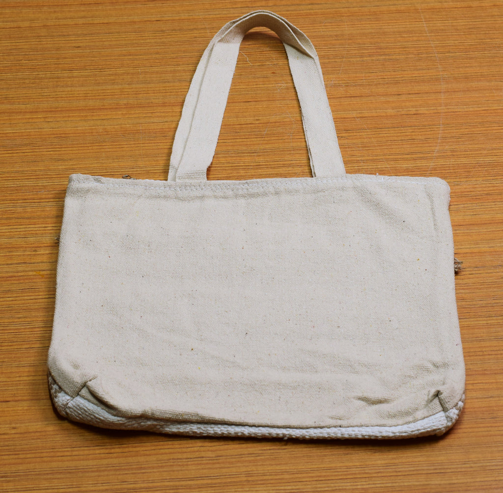 Off-White & Beige Jute Cotton Blend Shoulder Bag with Tassel Detailing – Nushio by Pulpel