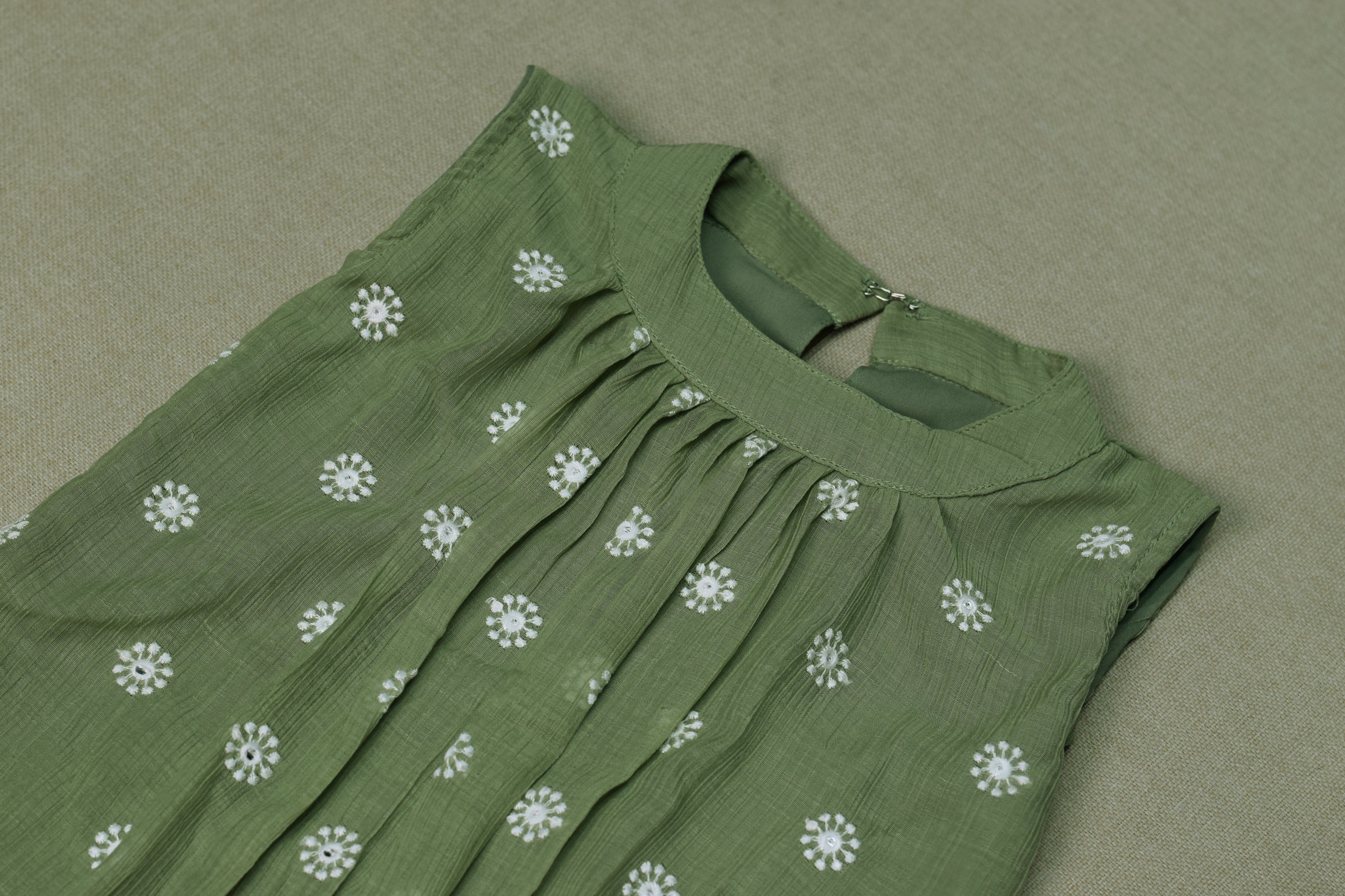 Floral Print Girls Sleeveless Frock