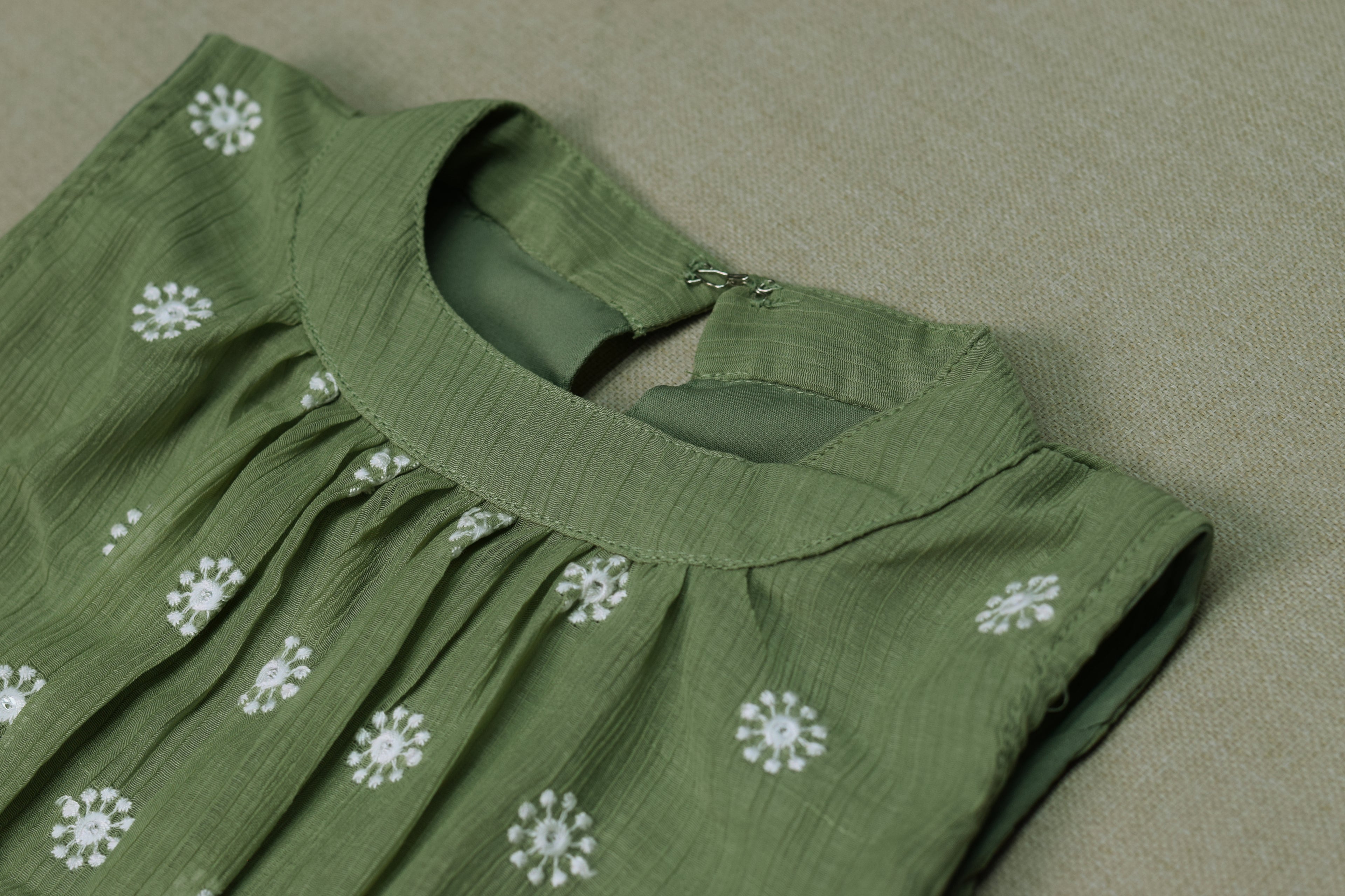 Floral Print Girls Sleeveless Frock