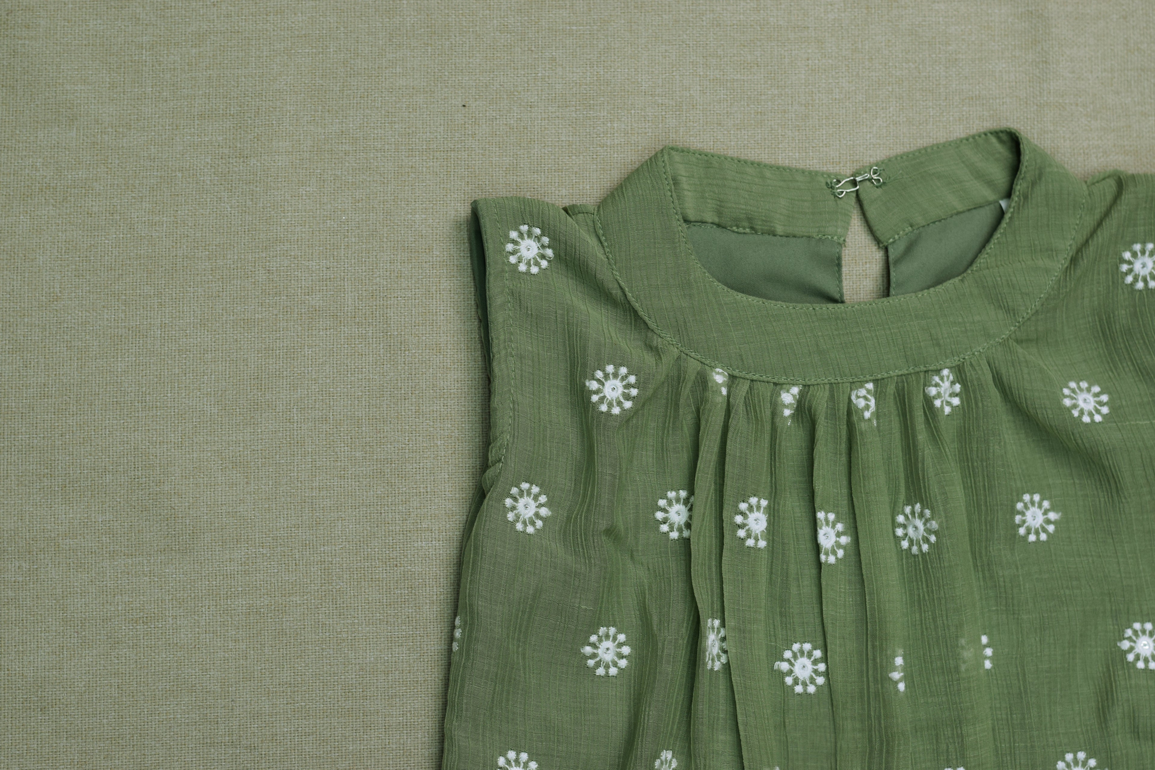 Floral Print Girls Sleeveless Frock