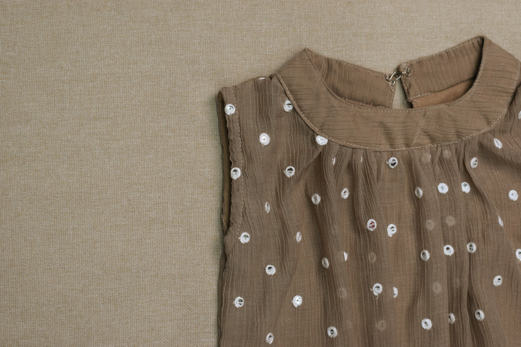 Floral Print Girls Sleeveless Frock