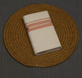 Kodi Color Double Mundu for Men – Off White with Peach Border & Silver Kasavu | Traditional Kerala Dhoti