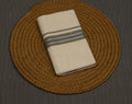 Premium Kodi Color Double Mundu – Cream with Olive Green & Blue Border Silver kasavu | Traditional Kerala Men's Dhoti