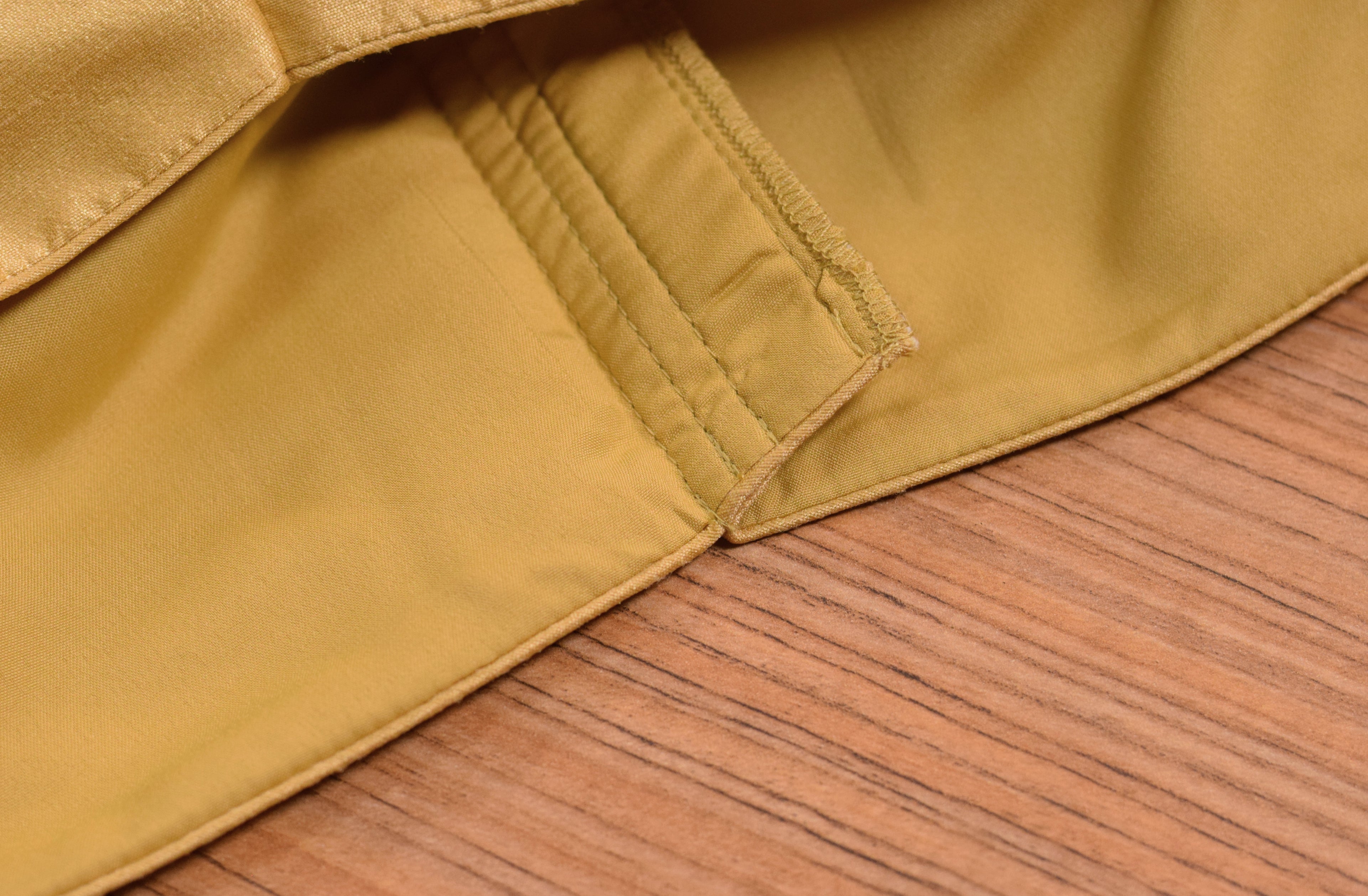 Women's Chanderi Silk Saree Blouse – Front Open Readymade Blouse | Half Sleeve | Padded | Golden Mustard
