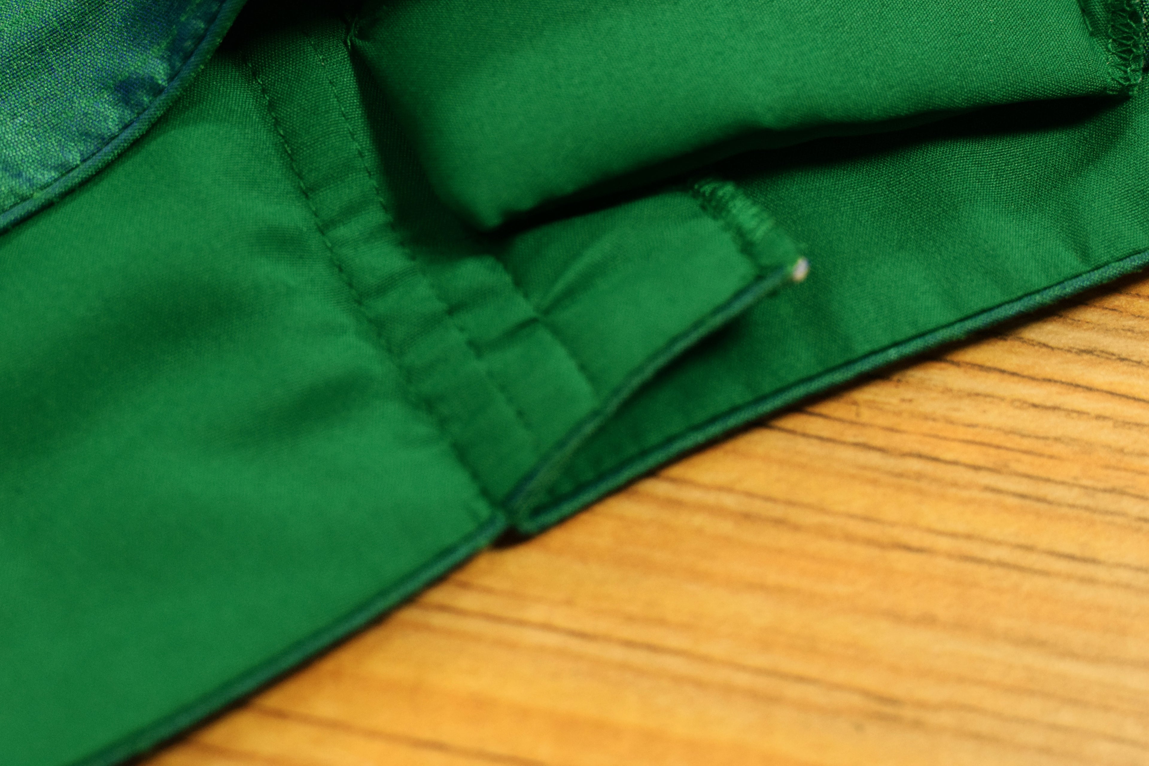 Women's Chanderi Silk Readymade Saree Blouse | Padded back Open Blouse | Boat Neck | Half Sleeves Included | Emerald Green
