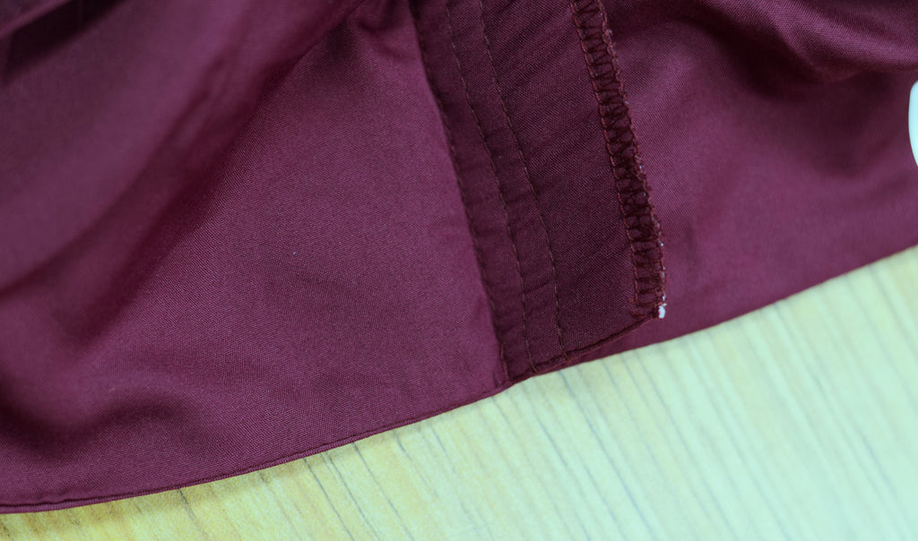 Women's Chanderi Silk Readymade Blouse – Front Open Padded Saree & Midi Blouse | Maroon